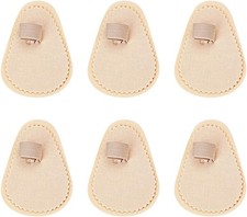 6 Pieces Hammer Toe Straightener, Splint, Small, Beige,1 Hole
