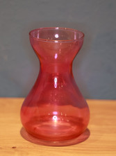 Hyazinthen Glas Vase pink rosa 14,5 cm hoch *** klassische Form