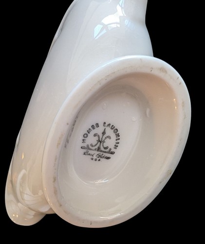 Homer Laughlin White Hotel Ware Restaurant Ware Sauce Gravy Boat Antique 6"x 4" - Picture 12 of 12