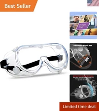 Anti-Fog Lightweight Safety Goggles with Clear Lens for Chemical Protection