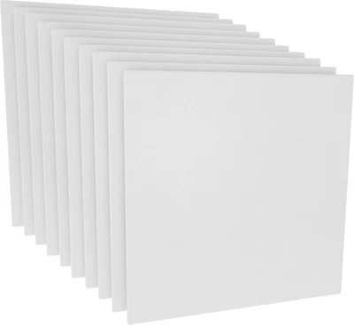 VBS 10er-Pack Malpappen 10x10cm Leinwand Keilrahmen Maluntergrund