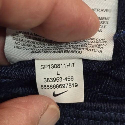 Nike Men's Overtime Basketball Track Pants in Navy Zippered Ankles Large - 第 7/8 張圖片