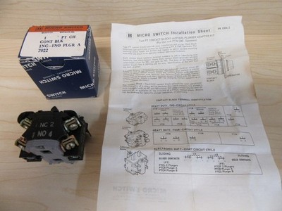 Micro Switch PTCH Honeywell Contact Block