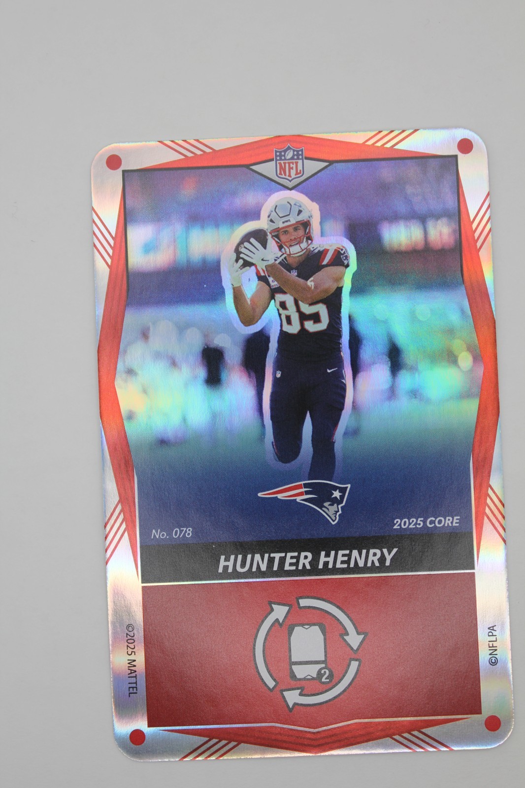 2025 Uno Elite CORE RED FOIL #078 HUNTER HENRY New England PATRIOTS