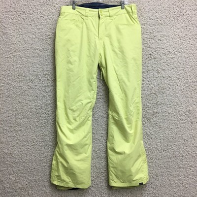 Roxy Snow Pants Extra Large Adult Yellow Dryflight 10k Ski