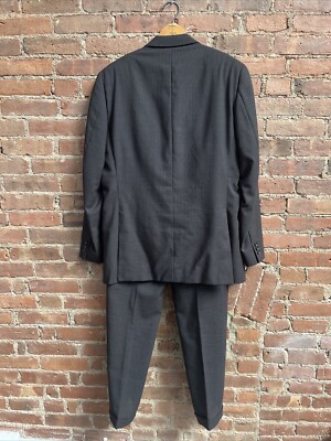 Vintage Ermenegildo Zegna Soft Men's Suit, Sz 52, Gray Pinstripe