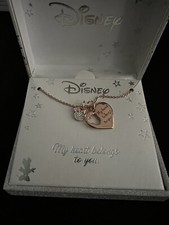 Disney Minnie Mouse Rose Gold Plated Faux Necklace