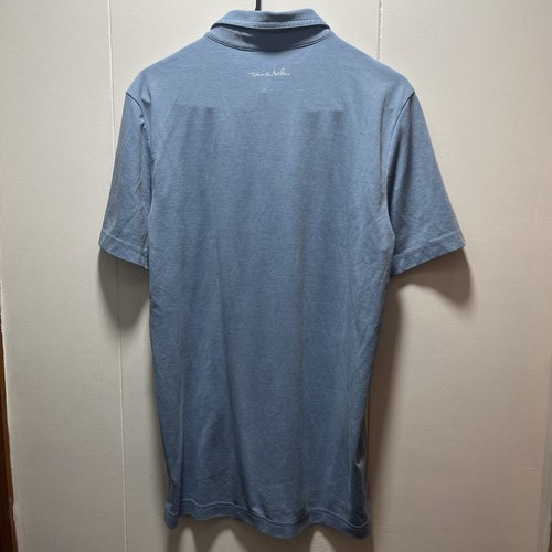 Travis Mathew Mens Size Medium Blue Golf Polo Shirt Short Sleeve Logo Pocket - Picture 7 of 7