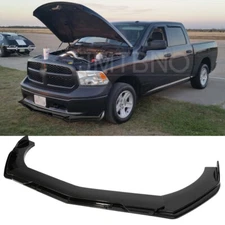 Glossy Front Bumper Lip Spoiler Splitter Body Kit Accessories For Dodge Ram 1500