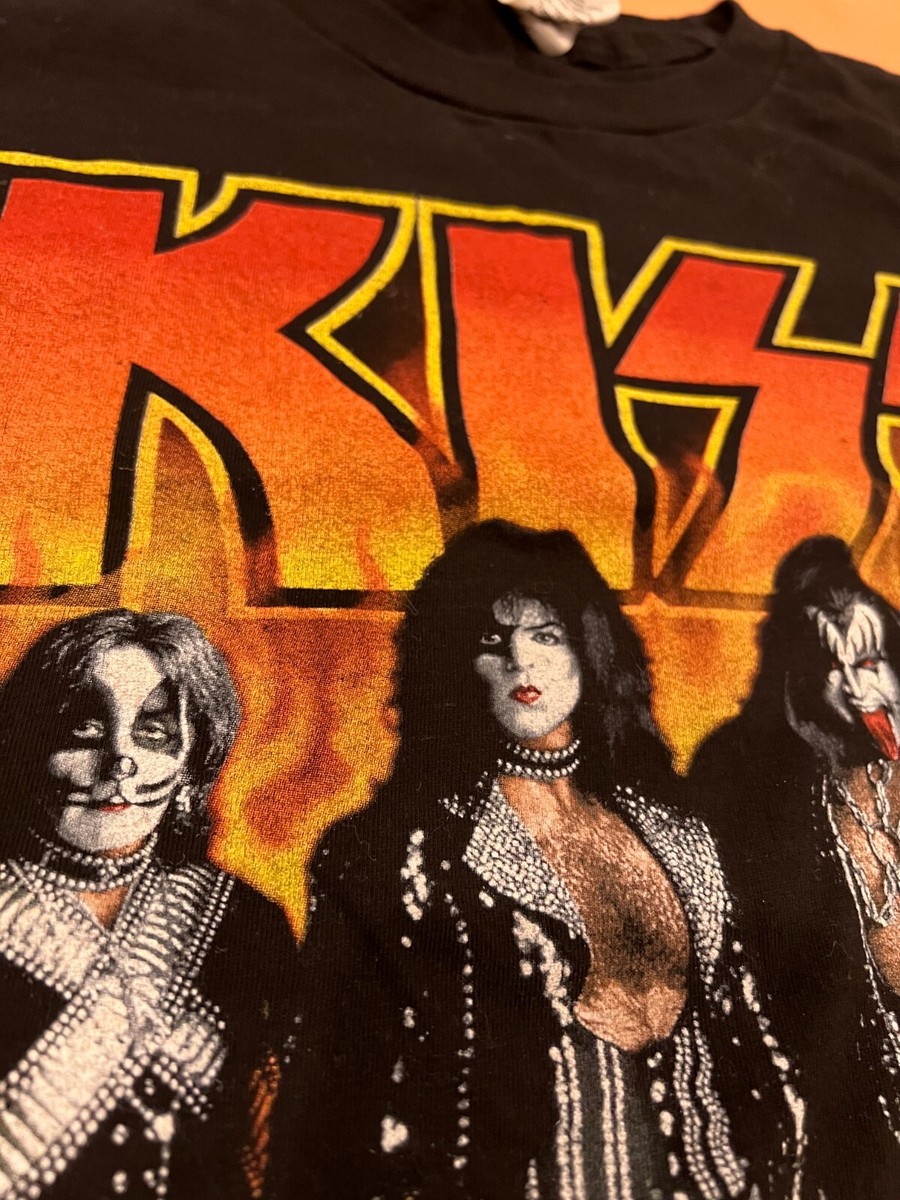 1996 Kiss Tour T-Shirt Tour Champ Tag XL Alive Worldwide 24x28 | eBay