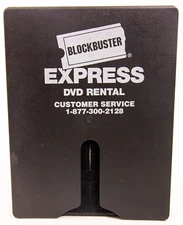 Blockbuster Express Plastic Sleeve DVD Rental Kiosk Case Vintage
