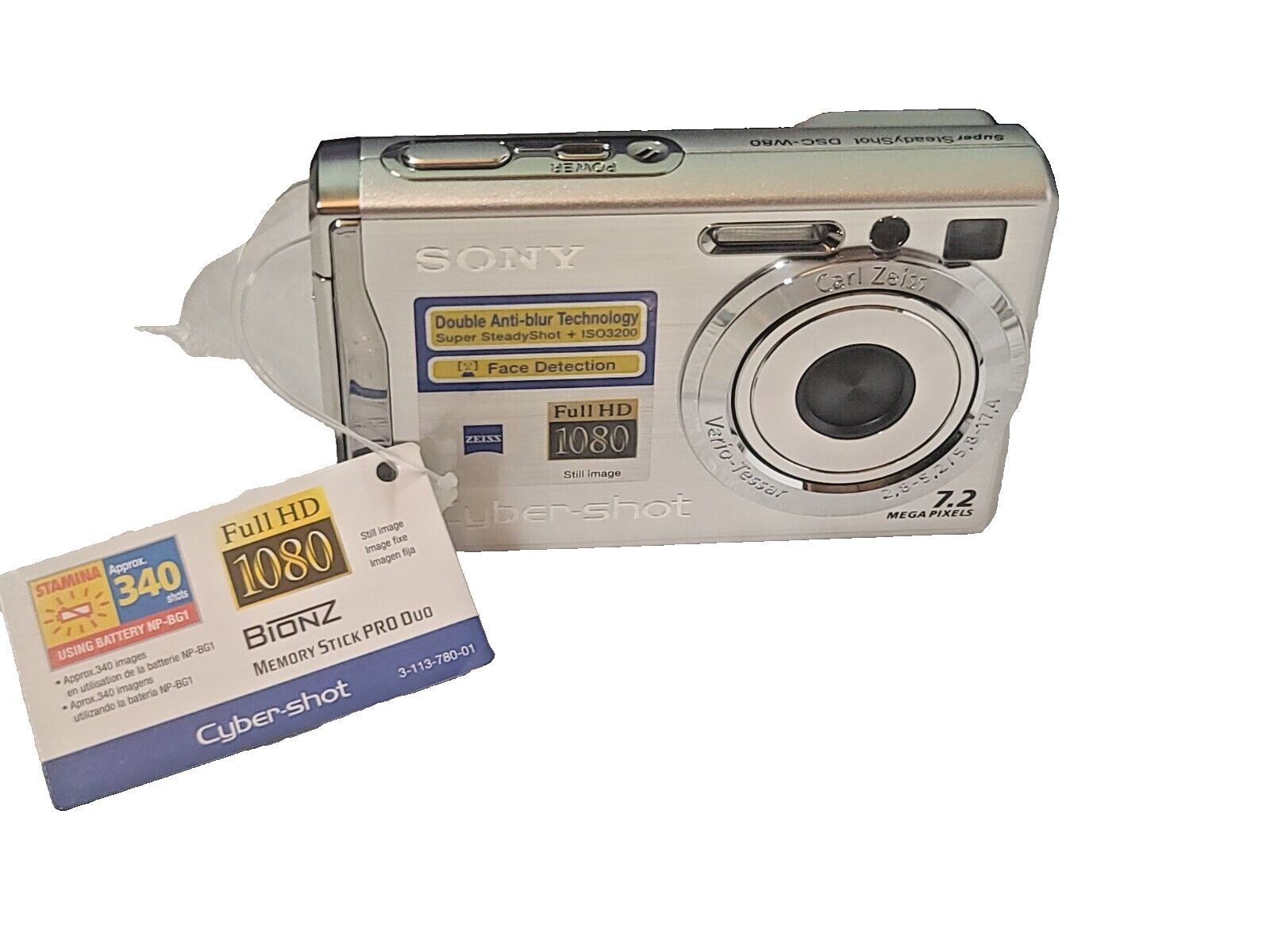 Sony Cyber-shot DSC-T10 7.2MP Digital Camera - Silver for sale online