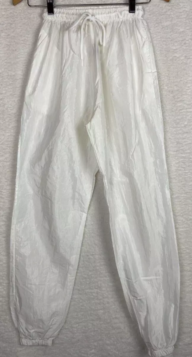 White windbreaker joggers hotsell