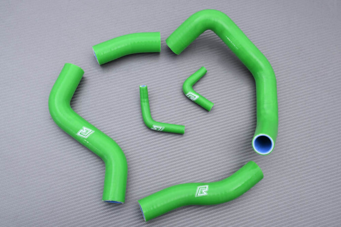 Tubes radiateur eau vert Kawasaki ZRX 1100 pour balades et restauration moto