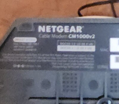 NETGEAR CM1000V2 Nighthawk DOCSIS 3.1 Cable Modem with Power & Ethernet Cord