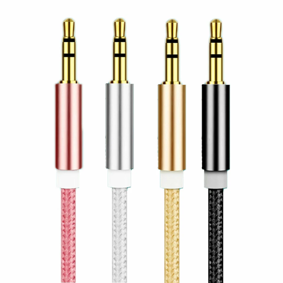 Aux Cable 1 To 5m Audio Lead 3.5mm Jack To Jack For Car PC Phone Stereo - Image 2 of 3