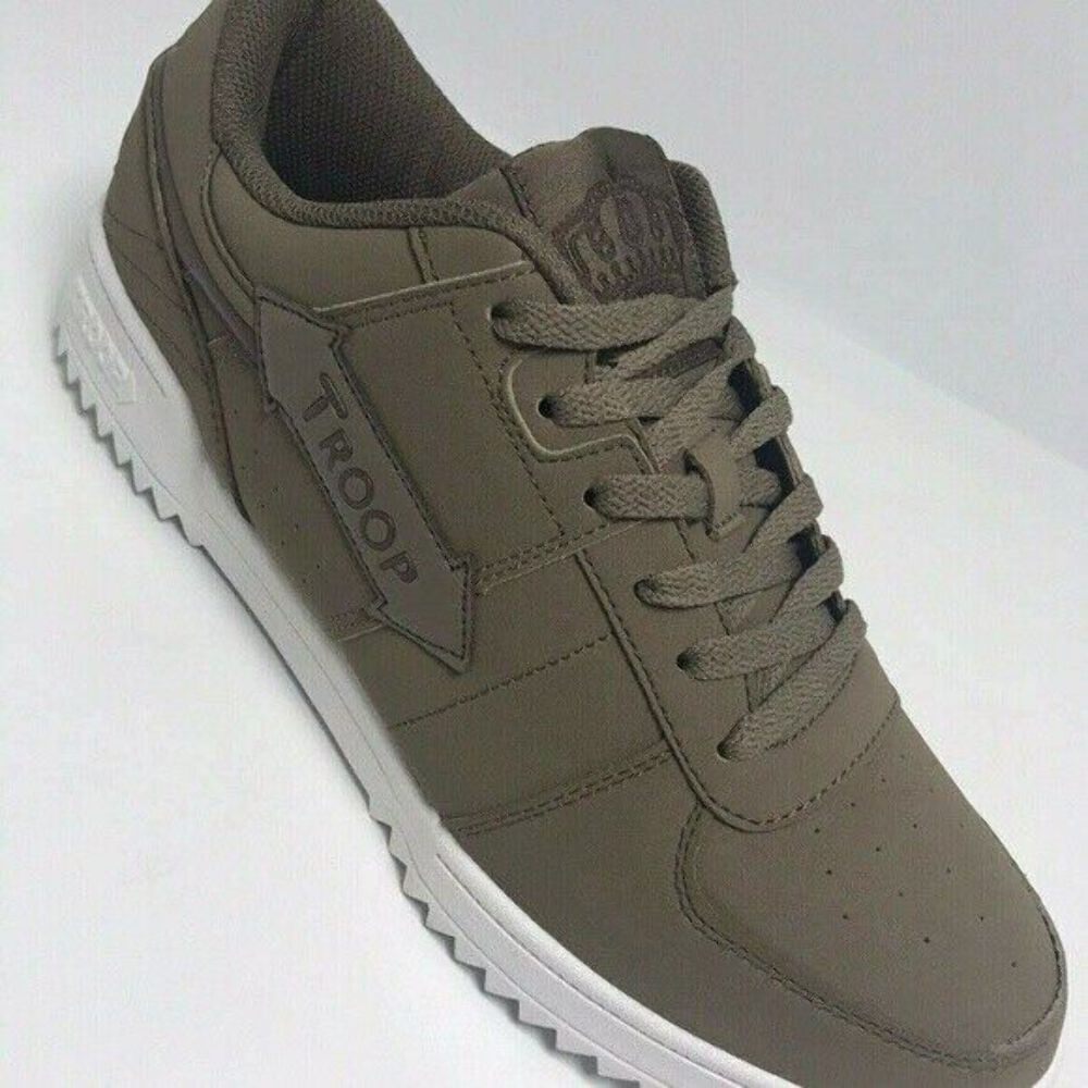 Men's Troop Crown Ripple Walnut | White Low-Top Sneakers NWT
