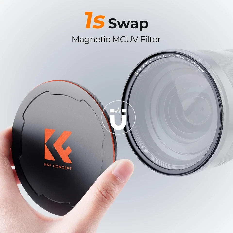 K&F Concept Magnetic MC UV Filter Lens Protection 49/52/55/58/62/67/72/77/82mm - Image 2 of 4