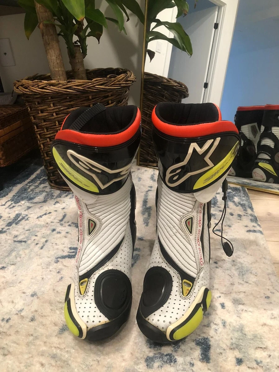 Alpinestars SMX Plus V2 Vented Boots - White/Black | eBay