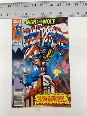 Marvel Comics Capitan America Man and Wolf Vol 1 No. 404 Part 3 of 6 August 1992