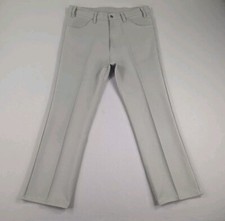 Vintage Levis Pants Adult 36x29 Sta Prest Polyester 517 Bootcut Tan