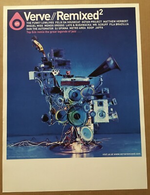 VERVE REMIXED Rare PROMO POSTER for 2003 CD 18x24 MIGUEL MIGS Felix Da Housecat