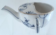 Antique 19th C German Porcelain Floral Invalid Infant Feeder, Nice Condition 21