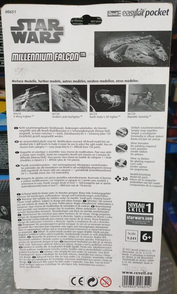 Star Wars Millenum Falcon  Revell Easy Kit Pocket - Immagine 2 di 2