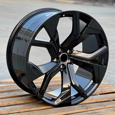 22" RSQ8 Style Gloss Black Wheels Fits Audi A7 S7 Q5 Q7 Q8 SQ7 RSQ8 Etron