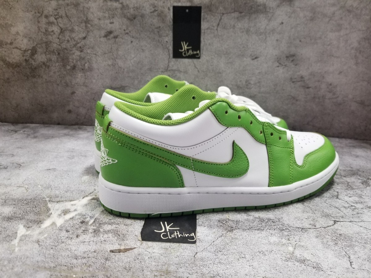 NEW Nike Air Jordan 1 Low SE White Chlorophyll Lightning HF4823-100  Size 11 Air Jordan 1 Low SE main image 4