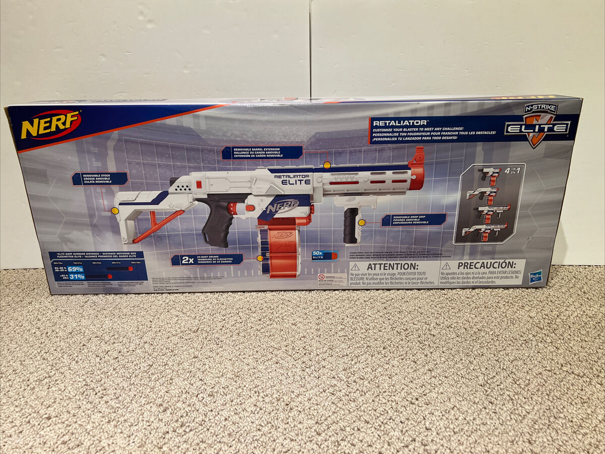 Nerf N-Strike Elite Retaliator Blaster With 2 Drum Magazines Nerf N-Strike Elite Retaliator Blaster With 2 Drum Magazines