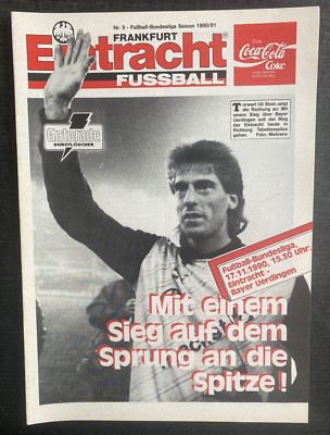BL 90/91 Eintracht Frankfurt - FC Bayer 05 Uerdingen, 17.11.1990 - Uli Stein