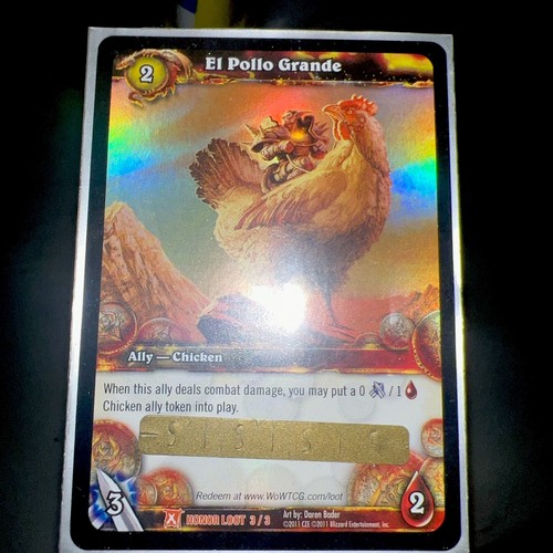 El Pollo Grande Unscratched WoW LOOT Card World Of Warcraft TCG