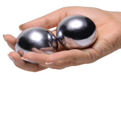 Master Series Titanica Extreme Steel Orgasm Weighted Balls Anal Plug Sex Toy 