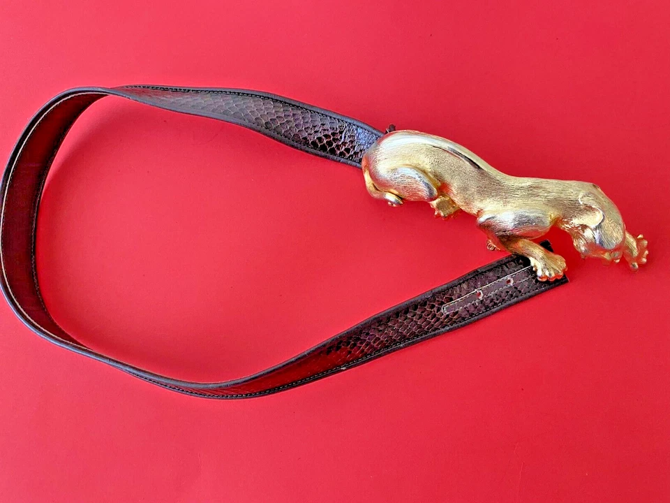 FIVELA DE CINTO CHRISTOPHER ROSS PANTERA/JAGUAR (1985) E CINTO - Imagem 2 de 4