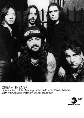 Dream Theater - Promo Photo 1997 - Falling Into Infinity  Awake Images And Words