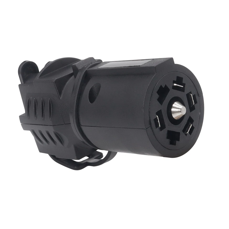 Lâmina de 7 pinos para 4 pinos 5 pinos adaptador de reboque plano plugue de fiação luzes de caminhão de reboque para trailer - Imagem 4 de 4