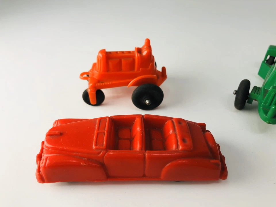 Lote De Colección De Coches De Juguete De Plástico Manoil Camión Tractor Raro Años 50’s Foto 2 de 4