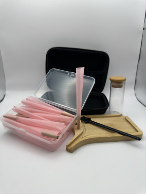 Starter Geschenkset Rolling Tray Drehtablett Papers Tips Hülle