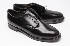 VTG Thorogood USPS Dress Shoes Mens 10 D Black Leather Plain Toe 834-6230 USA