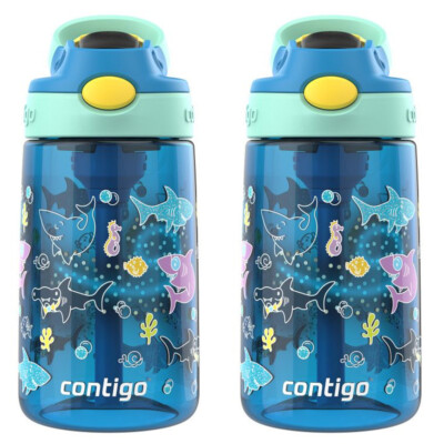 Contigo Kid's 14 oz. Aubrey AutoSpout Straw Water Bottle 2-Pack | eBay