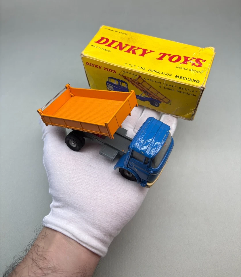 DINKY TOYS MODELLINO CAMION GAK BERLIET VINTAGE MECCANO SCATOLA ORIGINALE 1/43 - Immagine 3 di 4