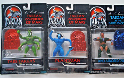 3 Lot TARZAN Epic Adventures Actions Figuren 1995 OVP Blister Trendmasters