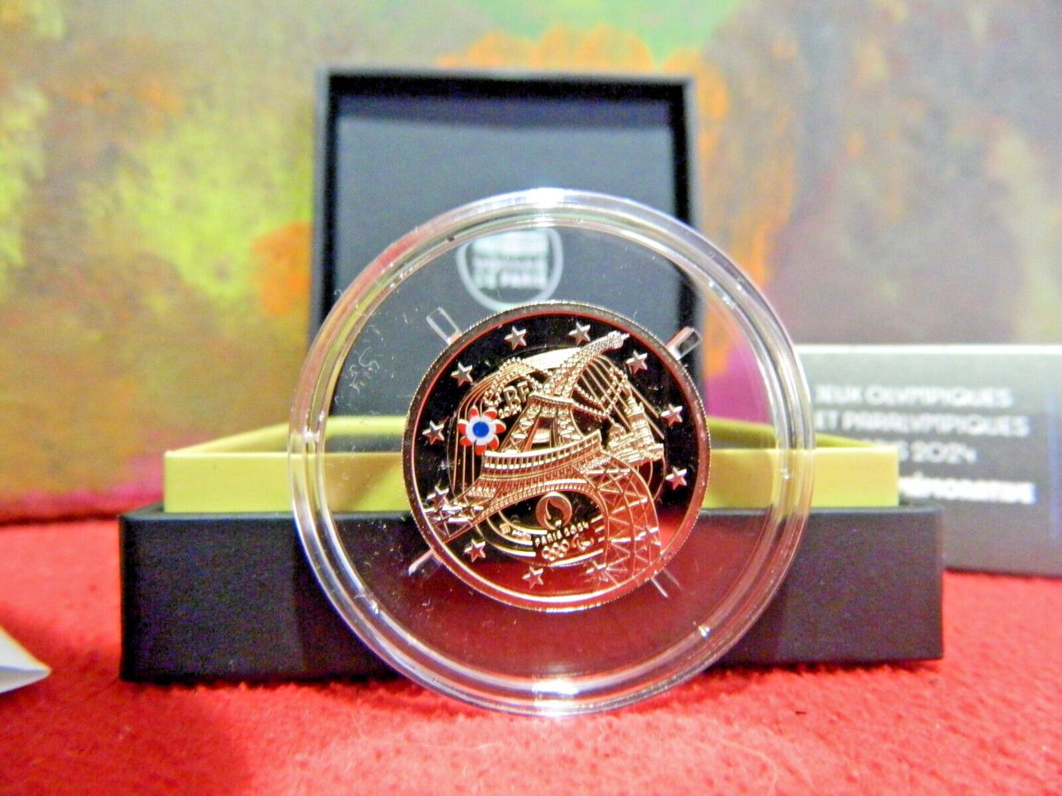 France, 2024, 2 Euro Coin, Olympic Games, Colorful, Proof! | eBay