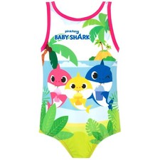 Baby Shark Girls Swimsuit | One Piece Girls Swimming Costume | Pink Swimsuit