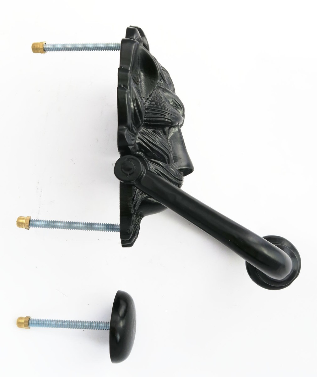 Black Cast Iron Lion's Head Door Knocker Number 10 Downing Street