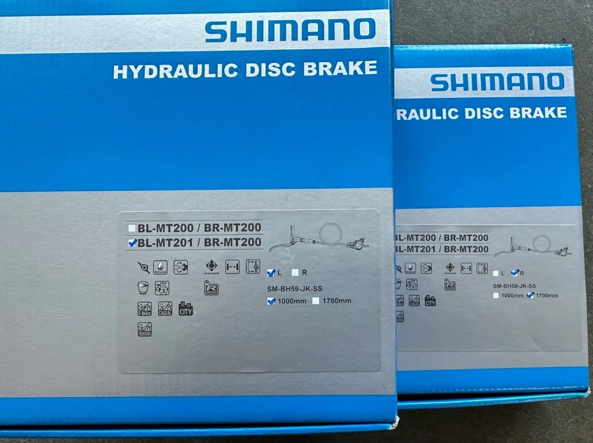 New Shimano BR MT200 Disc Brake and BL MT201 Lever set Front and