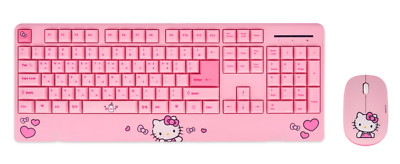 Sanrio Hello Kitty Handballenauflage Kabellose Tastatur und Maus Combo SET
