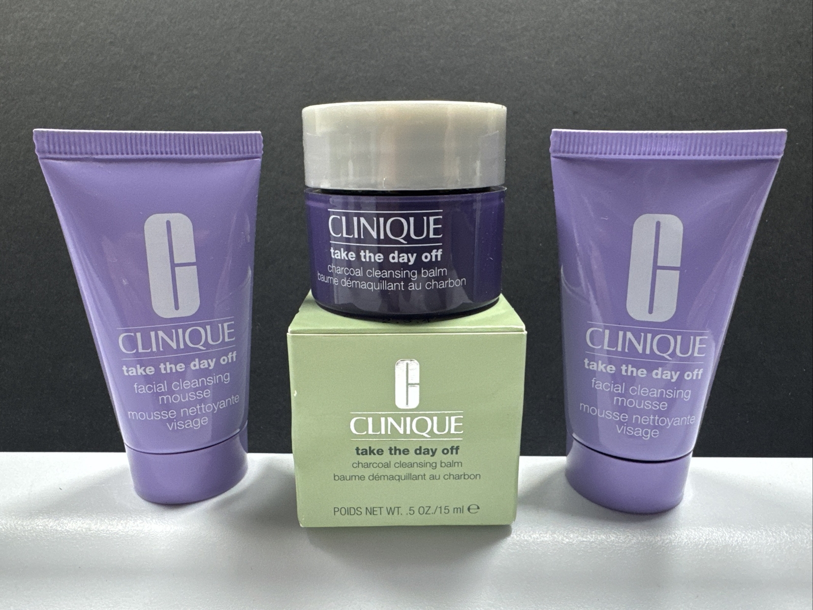 Lot of 3 Clinique: 1-Take the Day off Cleansing Balm & 2-Cle