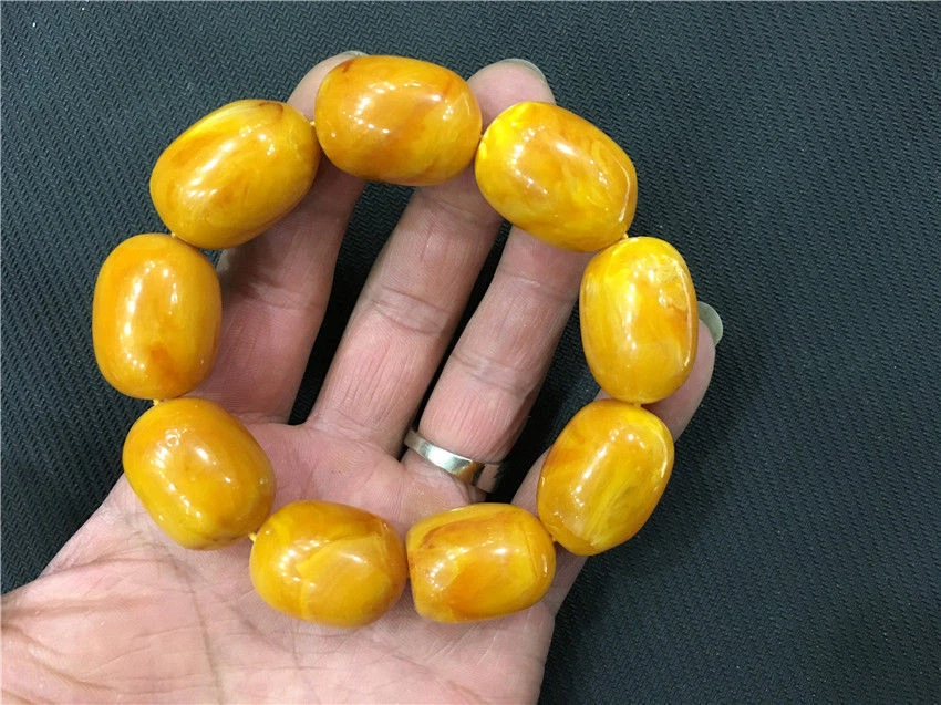 Pulsera Tibet Mila Mala Oración Cuentas Ámbar Resina Collar Antiguo Mar Báltico Foto 4 de 4